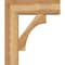 Ekena Millwork Westlake Block Rough Sawn Bracket w/ Offset Brace, Western Red Cedar, 8"W x 24"D x 28"H BKT0806X24X28WTL05RWR - alternate 2